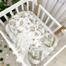 Protectie somn – Baby Nest Flori de bumbac